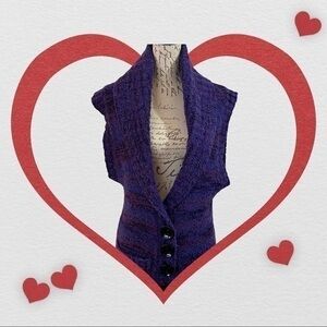 KENSIE  VEST  LAVENDAR COLORS SIZE S